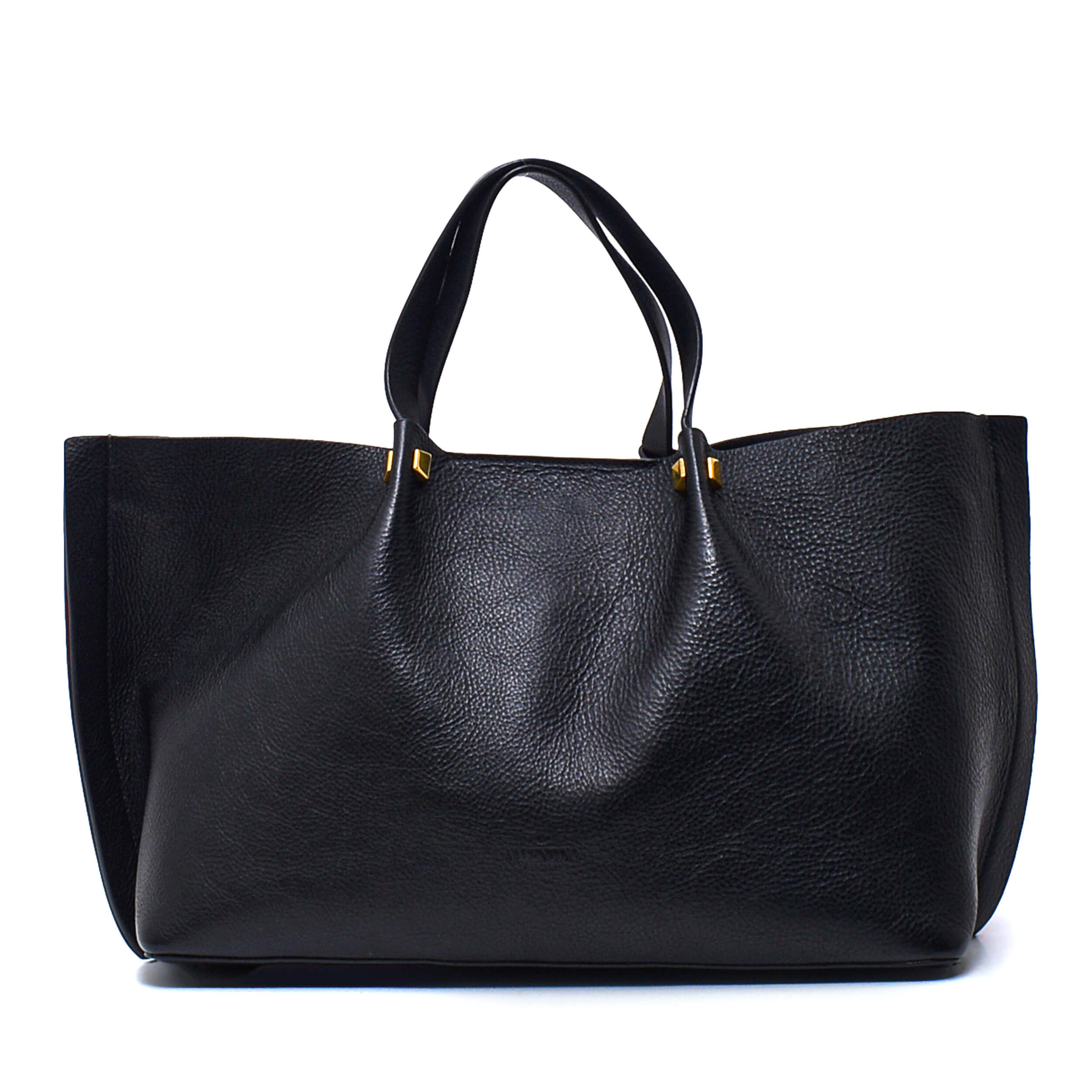 Valentino- Black Leather V Escape Bag 